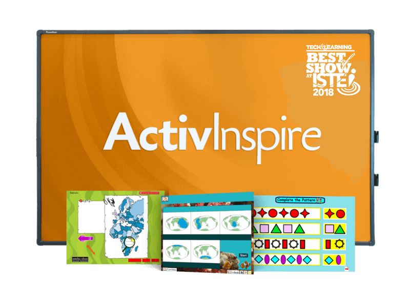 Award wining sorftware Activinspire ClassFlow