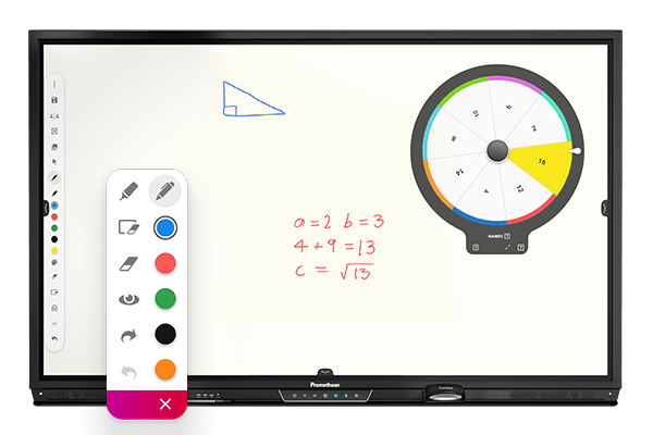 Spinner timer whiteboard