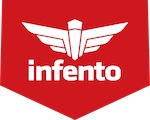 infento logo with badge male